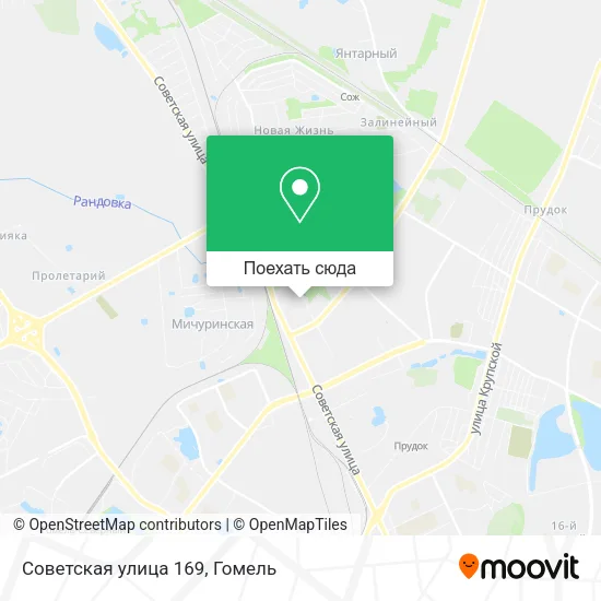 Карта Советская улица 169