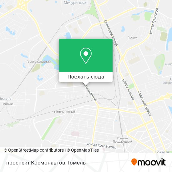 Карта проспект Космонавтов