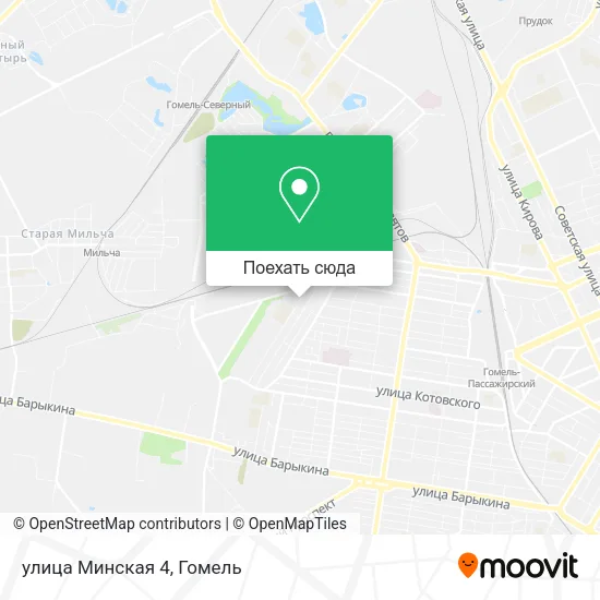 Карта улица Минская 4