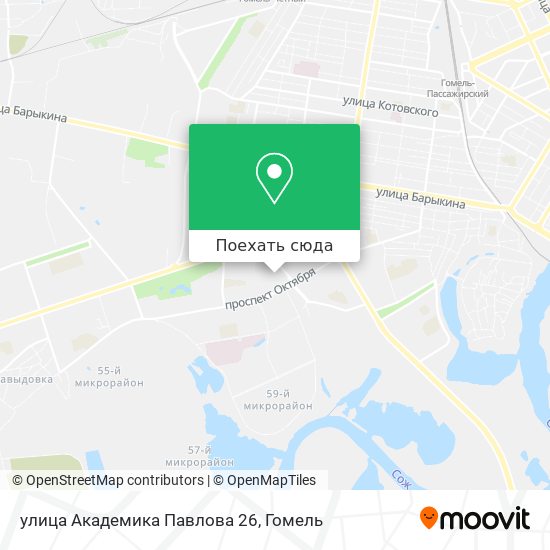Карта улица Академика Павлова 26