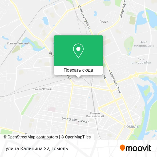 Карта улица Калинина 22