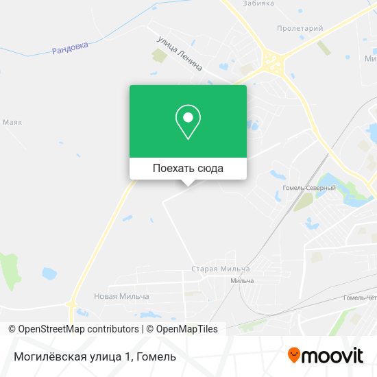 Карта Могилёвская улица 1