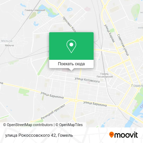 Карта улица Рокоссовского 42