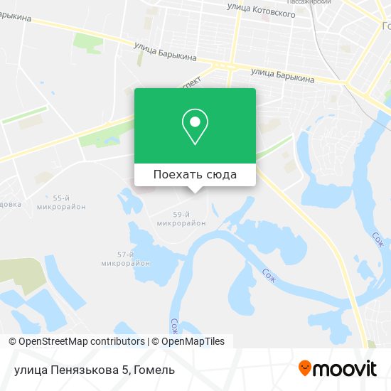 Карта улица Пенязькова 5