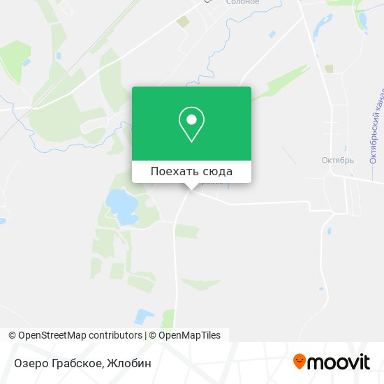 Карта Озеро Грабское