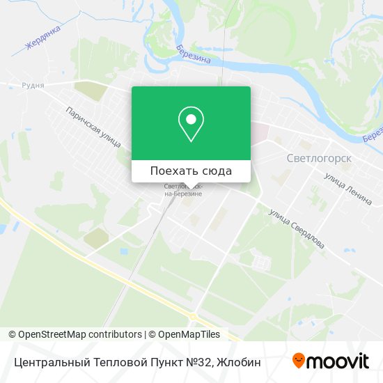 Карта Центральный Тепловой Пункт №32