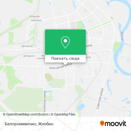 Карта Белпромимпэкс