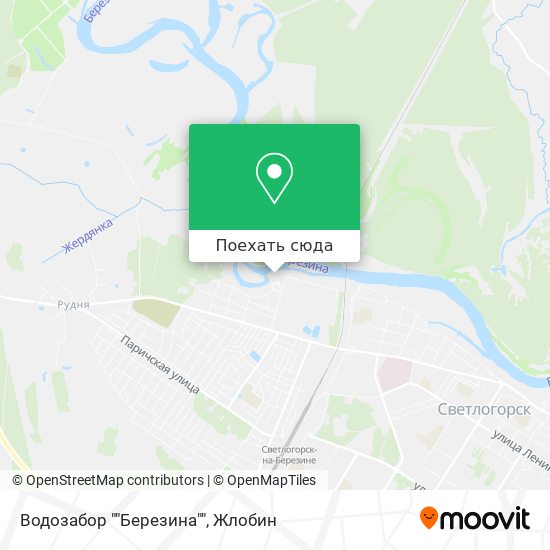 Карта Водозабор ""Березина""