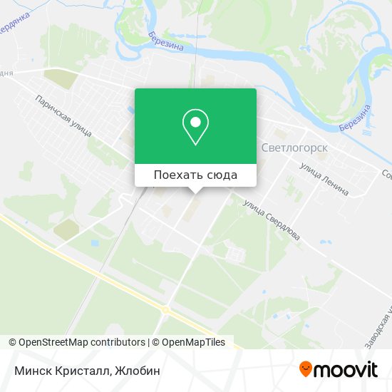 Карта Минск Кристалл