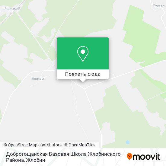 Карта Доброгощанская Базовая Школа Жлобинского Района