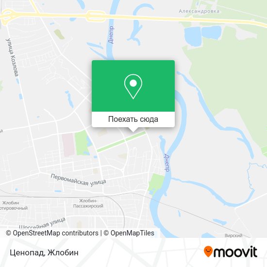 Карта Ценопад