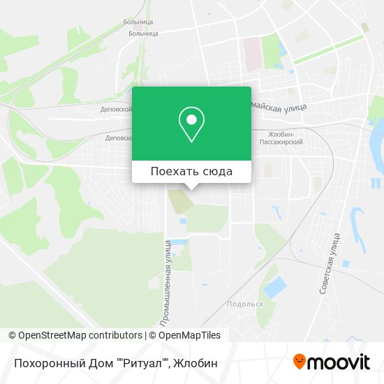 Карта Похоронный Дом ""Ритуал""