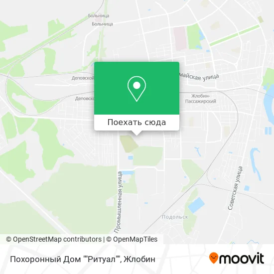 Карта Похоронный Дом ""Ритуал""