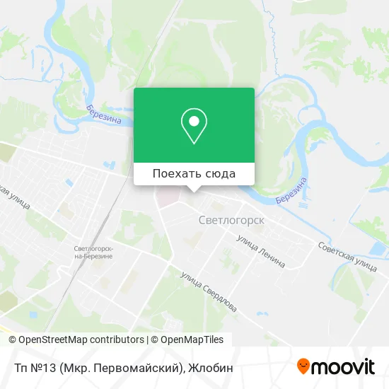 Карта Тп №13 (Мкр. Первомайский)