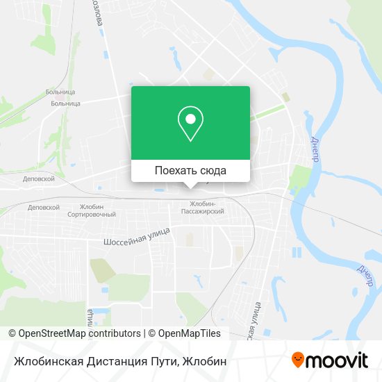 Карта Жлобинская Дистанция Пути