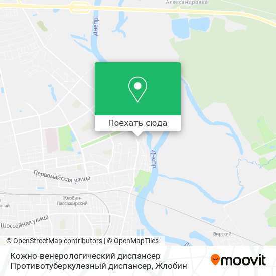 Карта Кожно-венерологический диспансер Противотуберкулезный диспансер