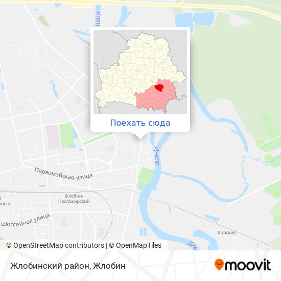 Карта Жлобинский район