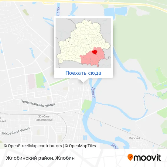 Карта Жлобинский район