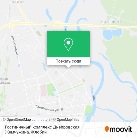 Карта Гостиничный комплекс Днепровская Жемчужина