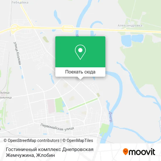 Карта Гостиничный комплекс Днепровская Жемчужина