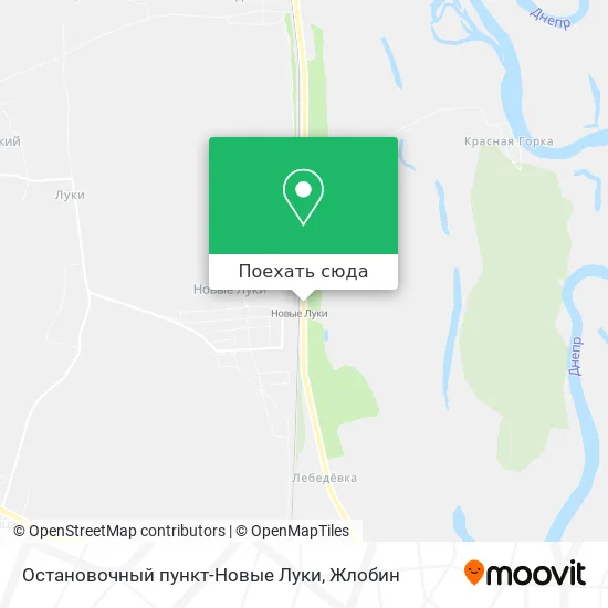 Карта Остановочный пункт-Новые Луки
