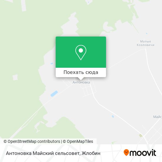Карта Антоновка Майский сельсовет
