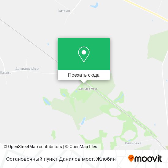 Карта Остановочный пункт-Данилов мост
