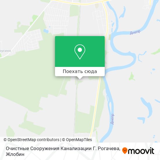 Карта Очистные Сооружения Канализации Г. Рогачева