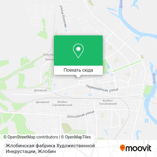 Карта Жлобинская фабрика Художественной Инкрустации