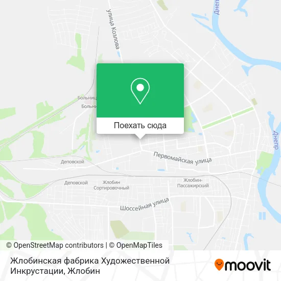 Карта Жлобинская фабрика Художественной Инкрустации