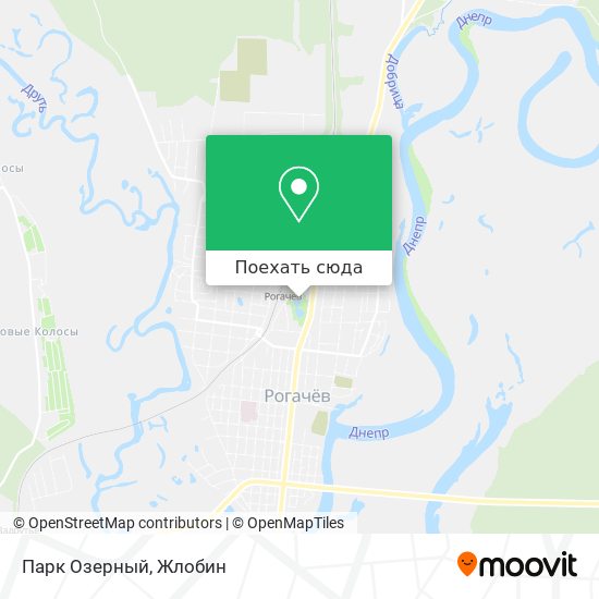 Карта Парк Озерный