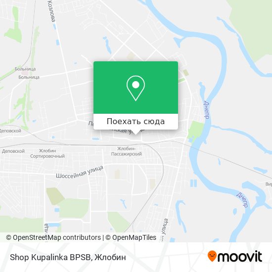 Карта Shop Kupalinka BPSB