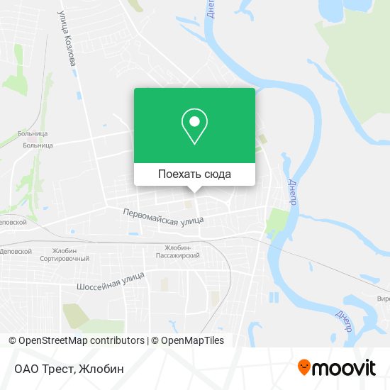 Карта ОАО Трест
