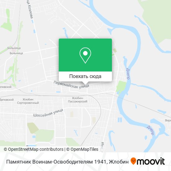 Карта Памятник Воинам-Освободителям 1941