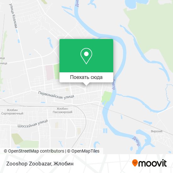 Карта Zooshop Zoobazar