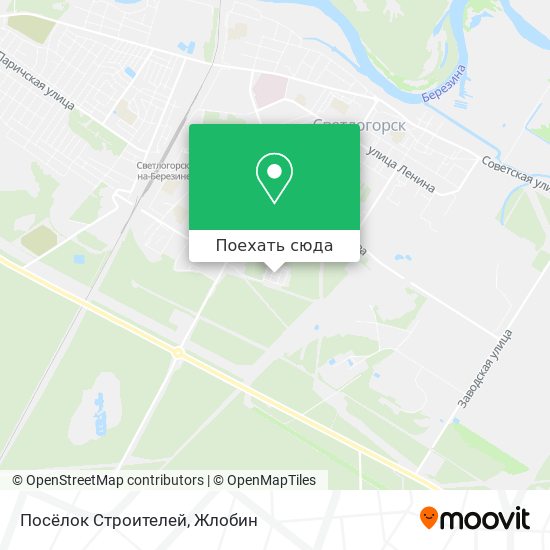 Карта Посёлок Строителей