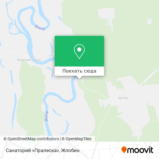 Карта Санаторий «Пралеска»