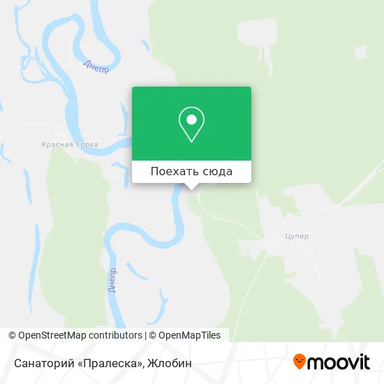 Карта Санаторий «Пралеска»