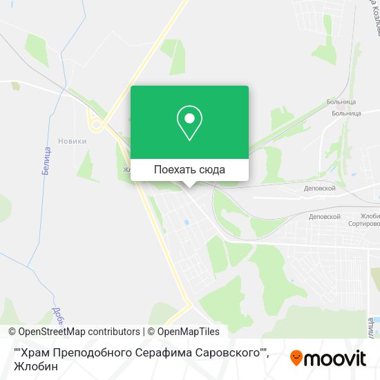 Карта ""Храм Преподобного Серафима Саровского""