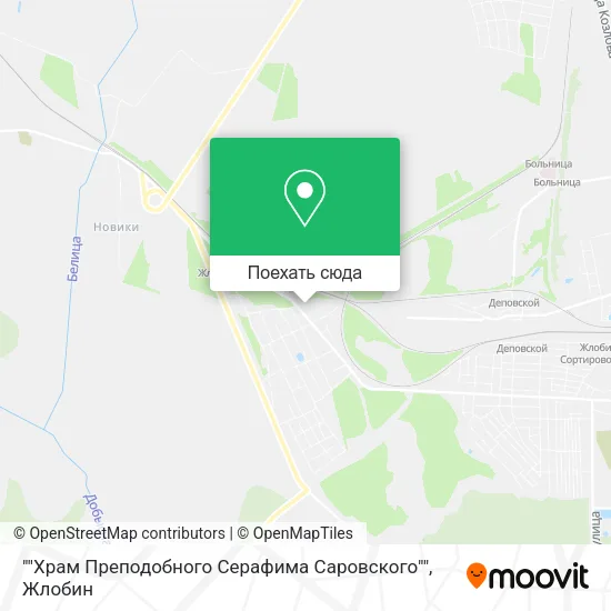 Карта ""Храм Преподобного Серафима Саровского""