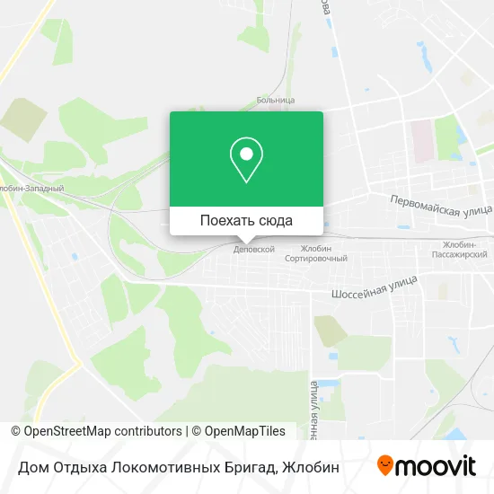 Карта Дом Отдыха Локомотивных Бригад