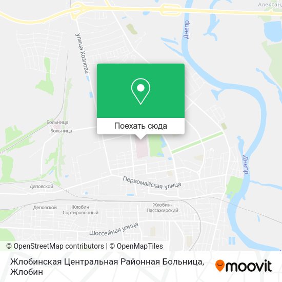 Карта Жлобинская Центральная Районная Больница