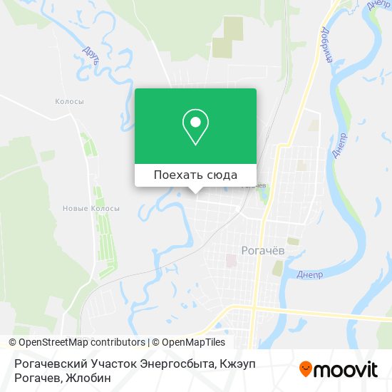 Карта Рогачевский Участок Энергосбыта, Кжэуп Рогачев