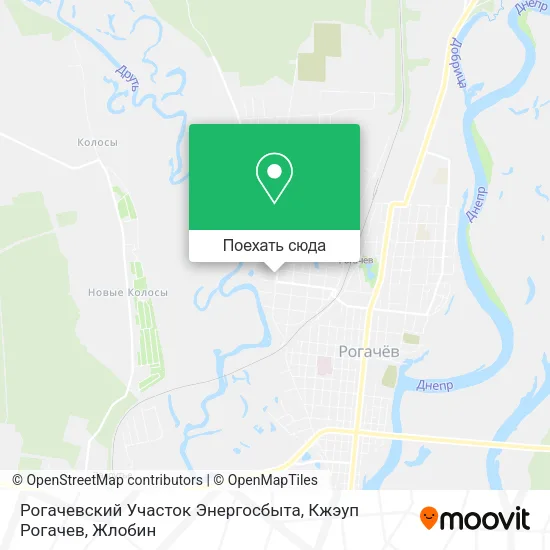 Карта Рогачевский Участок Энергосбыта, Кжэуп Рогачев