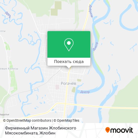 Карта Фирменный Магазин Жлобинского Мясокомбината