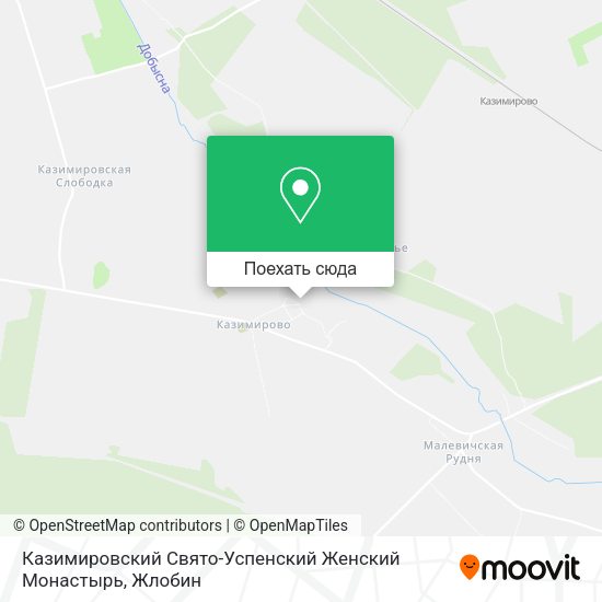 Карта Казимировский Свято-Успенский Женский Монастырь