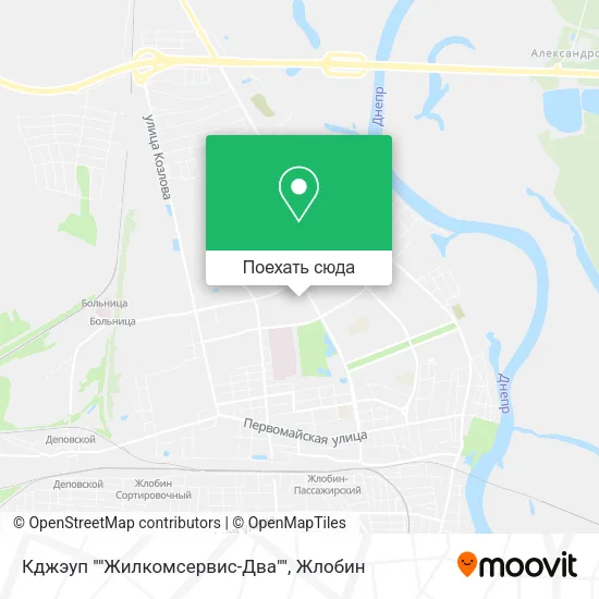Карта Кджэуп ""Жилкомсервис-Два""