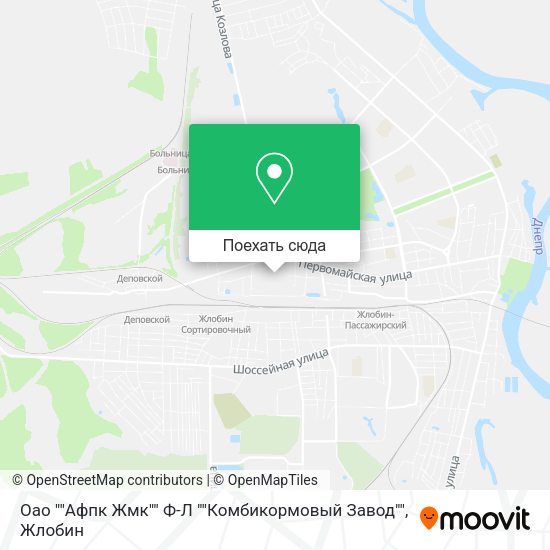 Карта Оао ""Афпк Жмк"" Ф-Л ""Комбикормовый Завод""