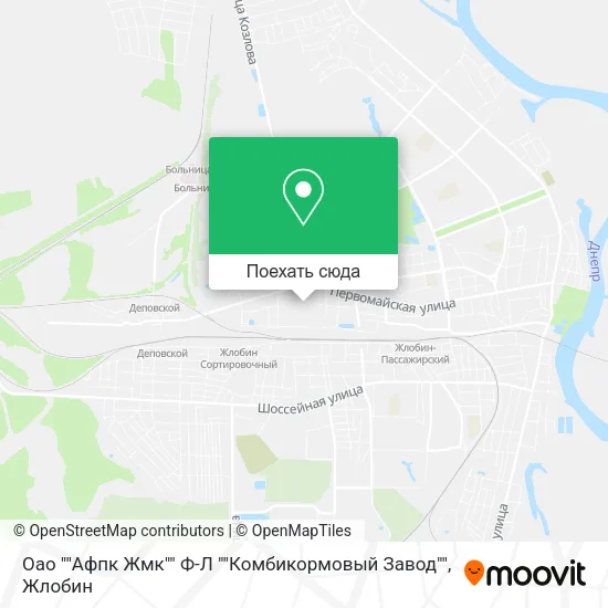 Карта Оао ""Афпк Жмк"" Ф-Л ""Комбикормовый Завод""