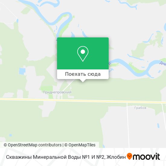 Карта Скважины Минеральной Воды №1 И №2
